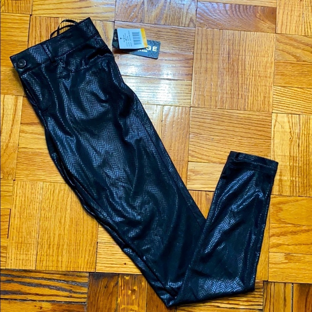 NWT Rampage polyester leggings with button size: S
